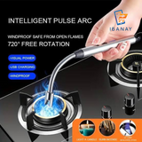 ARC Electric Lighter Windproof USB Rechargeable Long Twist Neck